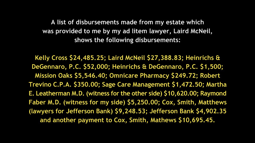 Bexar County Probate Court, Jefferson Bank, Kelly Cross, Chris Heinrichs